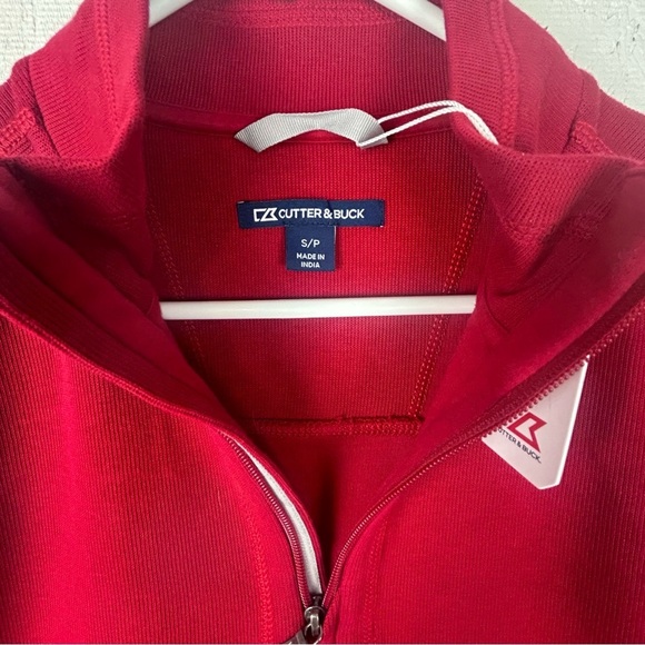 NWT Cutter & Buck Men's Size S/P Pull Over 1/4 Zipper 100% Cotton Coca Cola Logo - Picture 8 of 8